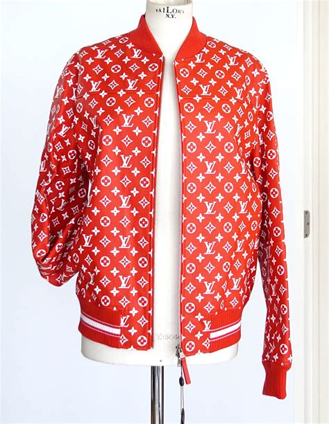 lv supreme jacket black|supreme louis vuitton jacket.